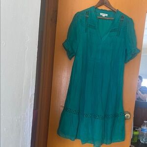 Old Navy Green Midi Dress with Classic Style